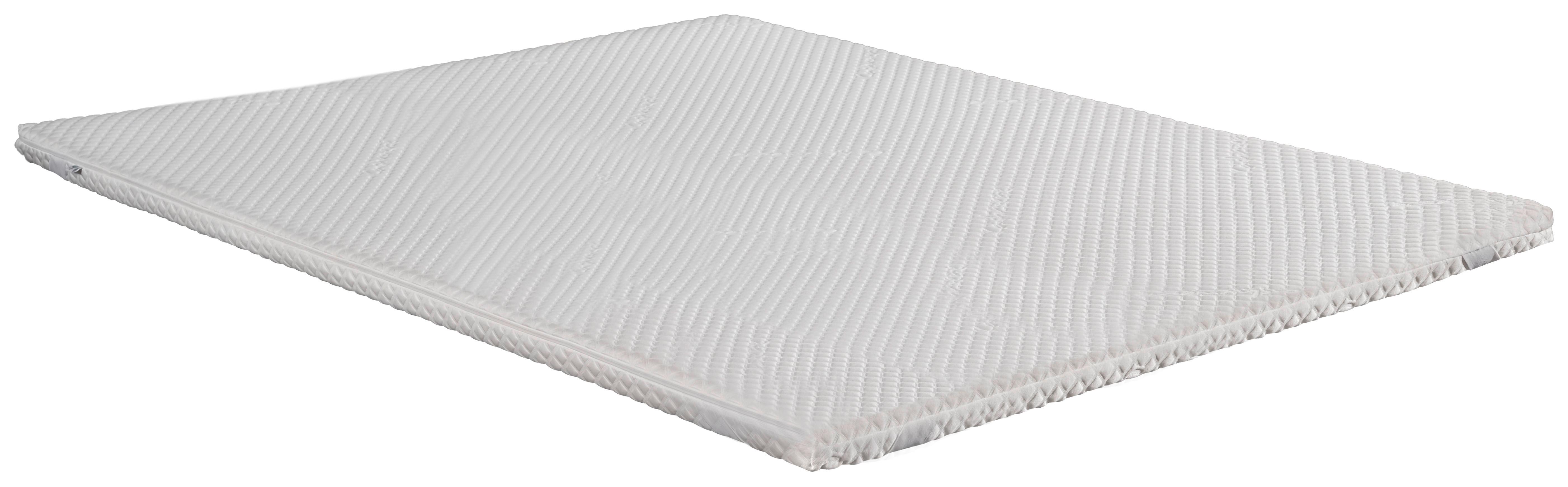 Topper Viscoschaumkern 180x200 H: 5 Cm H1 - Weiß, Basics, Textil (180/200cm) - Livetastic