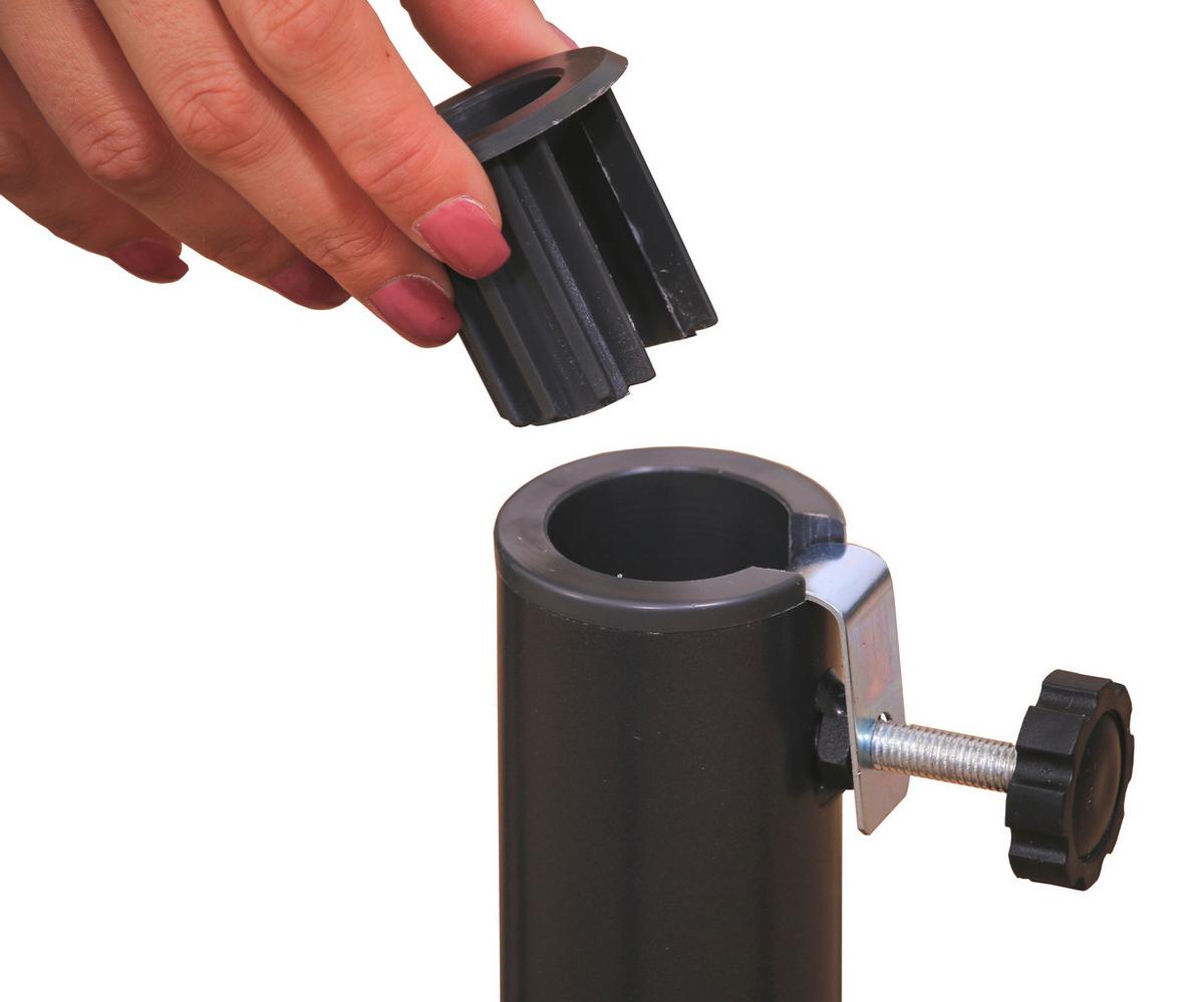 Schirmständer Metall für LxBxH: 105x105x35cm Standard - Anthrazit, Basics, Metall (105/105/35cm) - Schneider