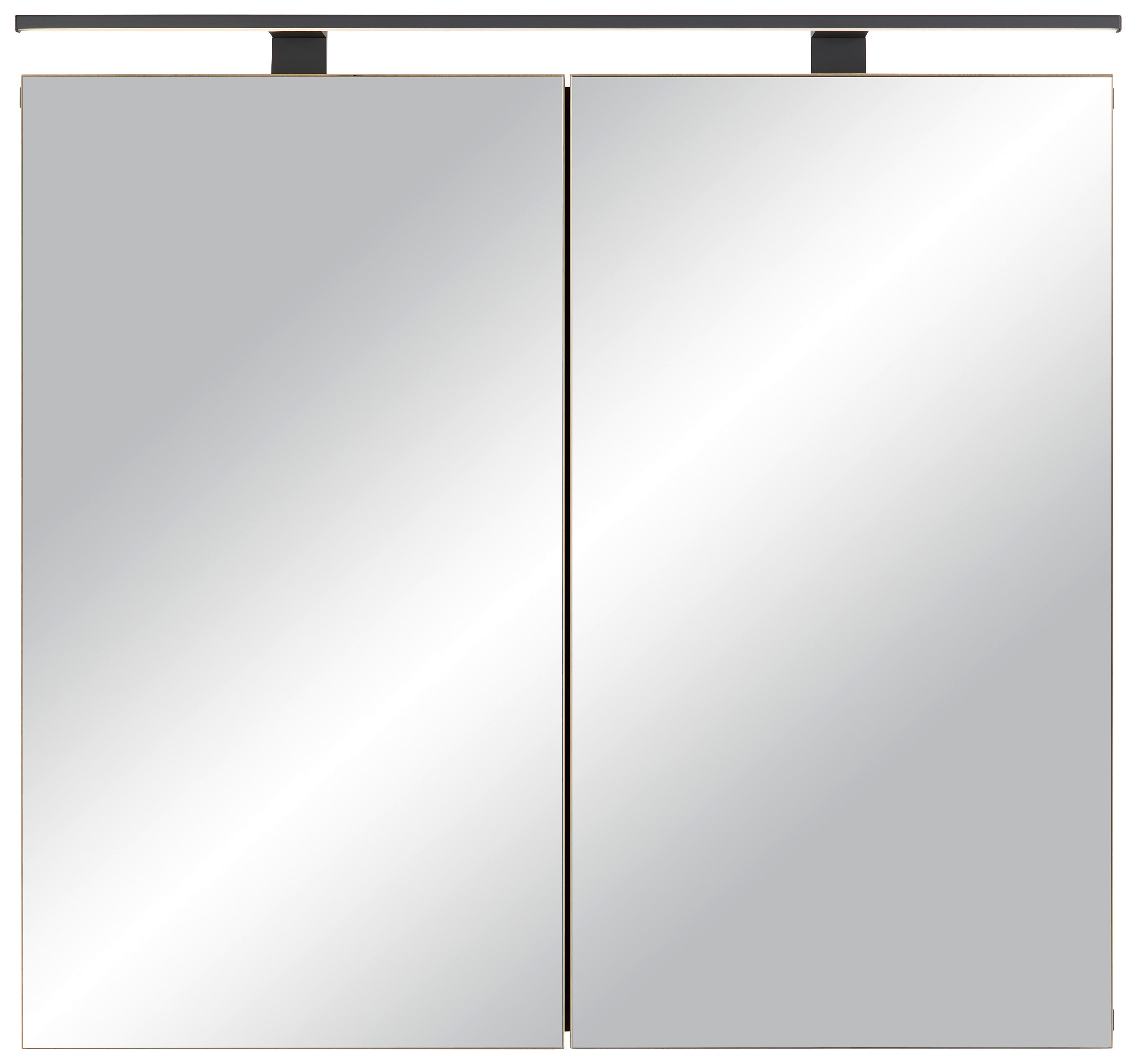 ZRCADLOVÁ SKŘÍŇKA LYNN -EXKLUSIV- - Moderní, kompozitní dřevo (80/71/18cm) - Premium Living