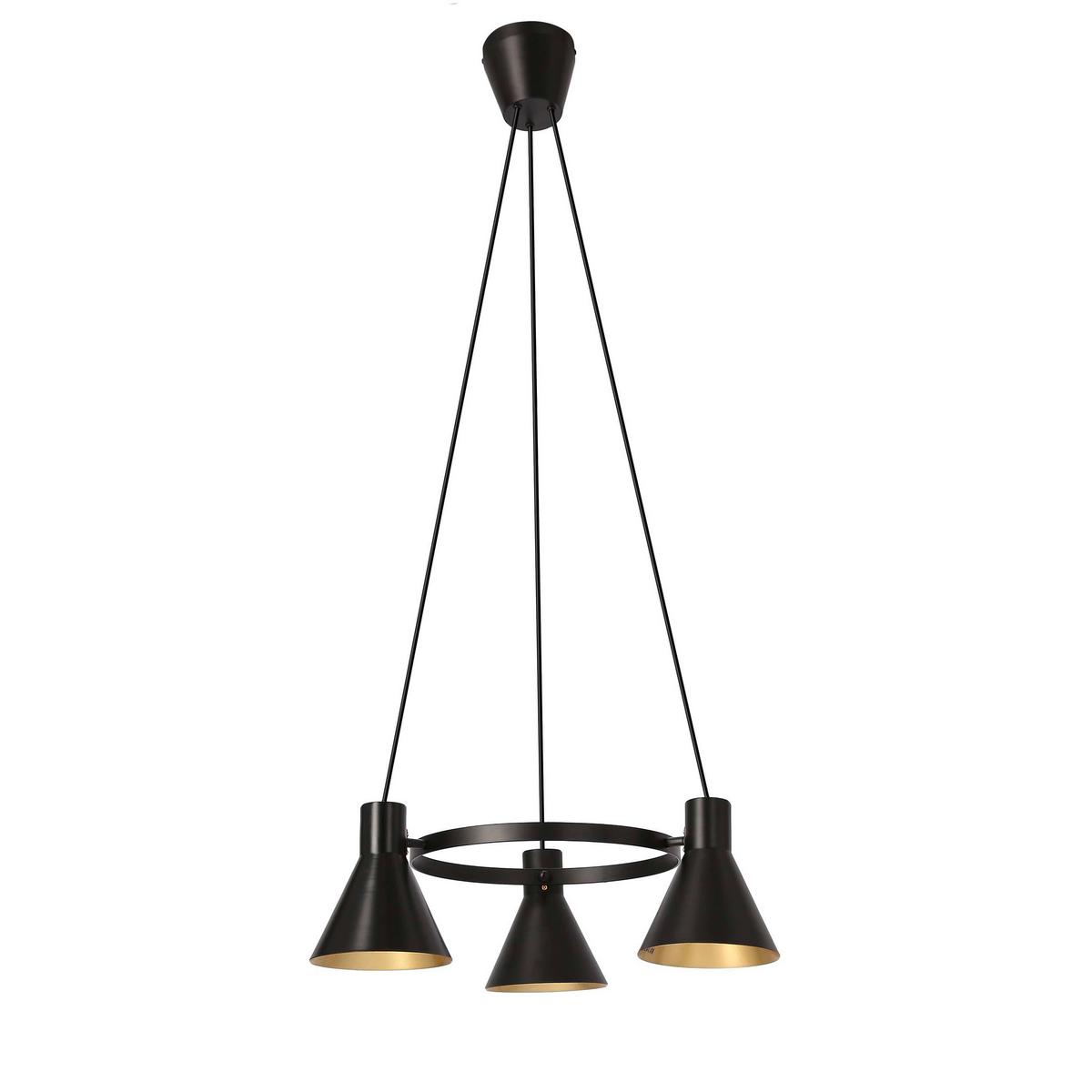Pendelleuchte 33-71156 More - Goldfarben/Schwarz, Design, Metall (55/55/100cm)