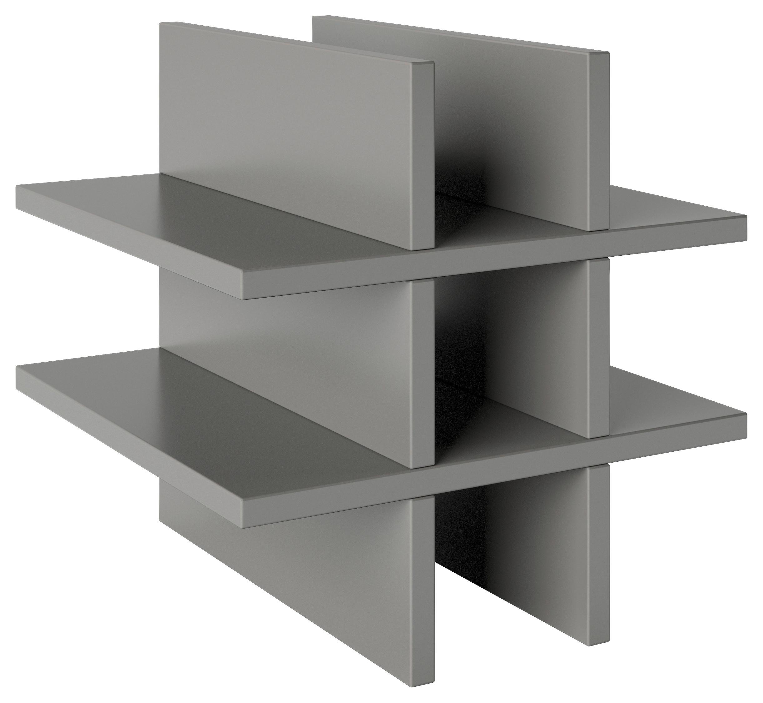 Regaleinsatz Fortuna Holzwerkstoff Grau B: 34 cm - Grau, Basics, Holzwerkstoff (34/34/33,4cm) - MID.YOU