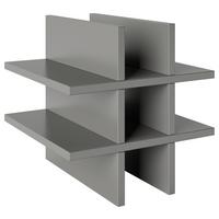 Regaleinsatz Fortuna Holzwerkstoff Grau B: 34 cm - Grau, Basics, Holzwerkstoff (34/34/33,4cm) - MID.YOU