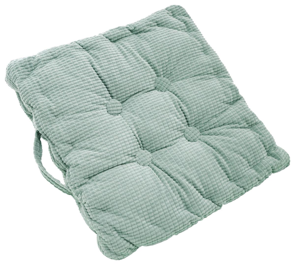 Sitzkissen Beate - Mintgrün, MODERN, Textil (40/40/8cm) - Luca Bessoni