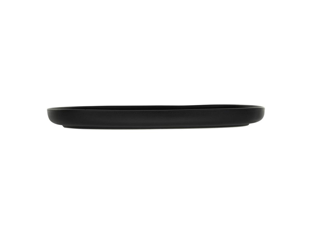 Servierplatte Uno Keramik Schwarz D: Ca. 33 Cm - Schwarz, Trend, Keramik (33cm) - Creatable