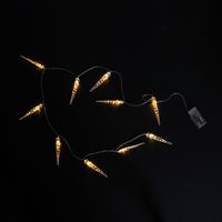 Svetelná reťaz 10LED/teplá biela - priehľadné, Konventionell, kov/plast (150cm) - Mömax