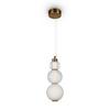 Pendelleuchte Collar - Transparent/Goldfarben, Trend, Glas/Kunststoff (14.7/37.4cm) - MAYTONI