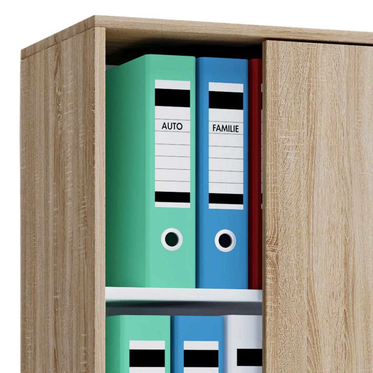 Aktenschrank versperrbar Lona XL Eiche Dekor B: 70 cm - Sonoma Eiche, Basics, Holzwerkstoff (70/111/37cm) - MID.YOU