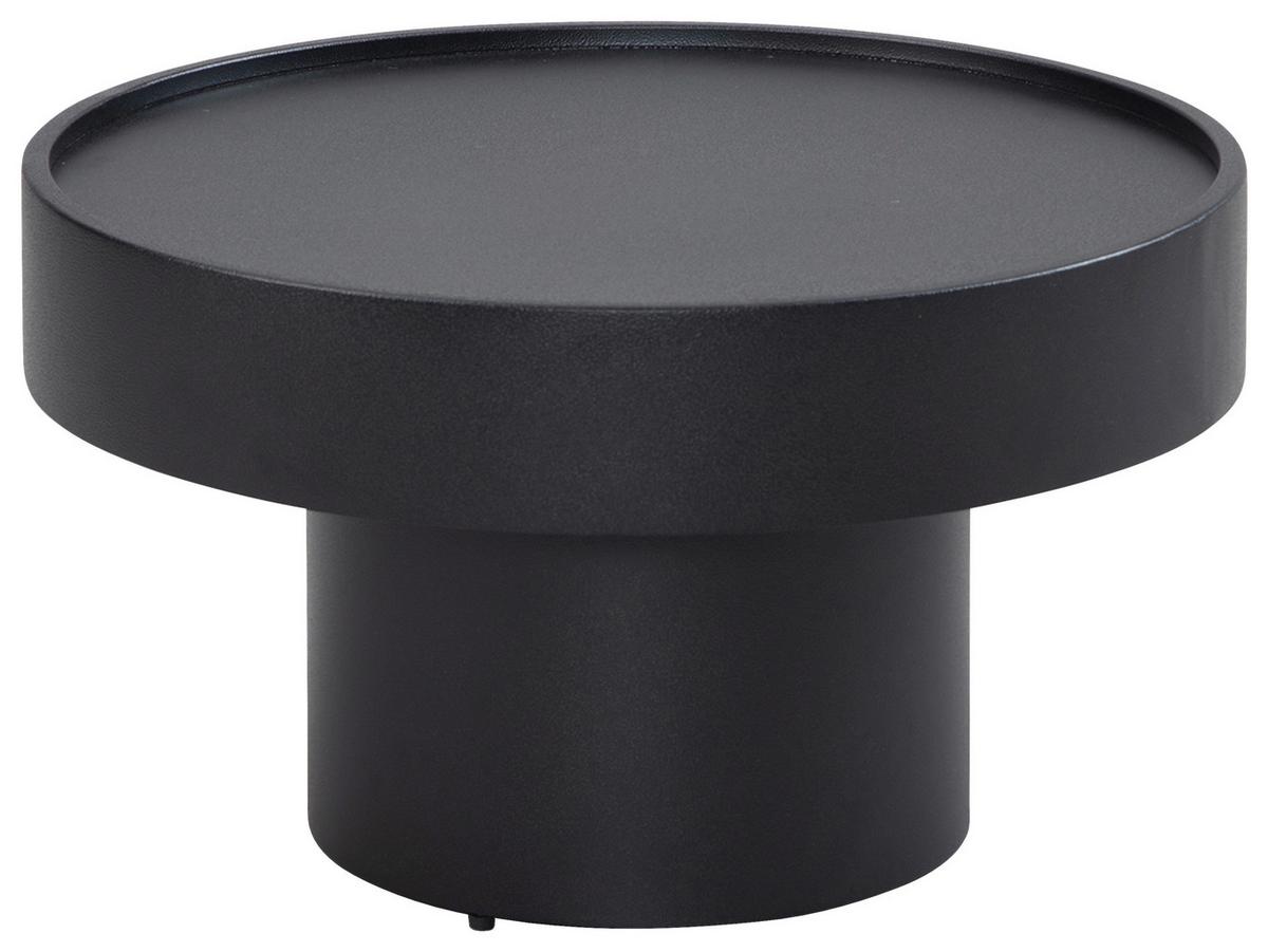 Couchtisch Eisen Schwarz D: 60 Cm - Schwarz, Design, Metall (60/60/36cm) - MID.YOU