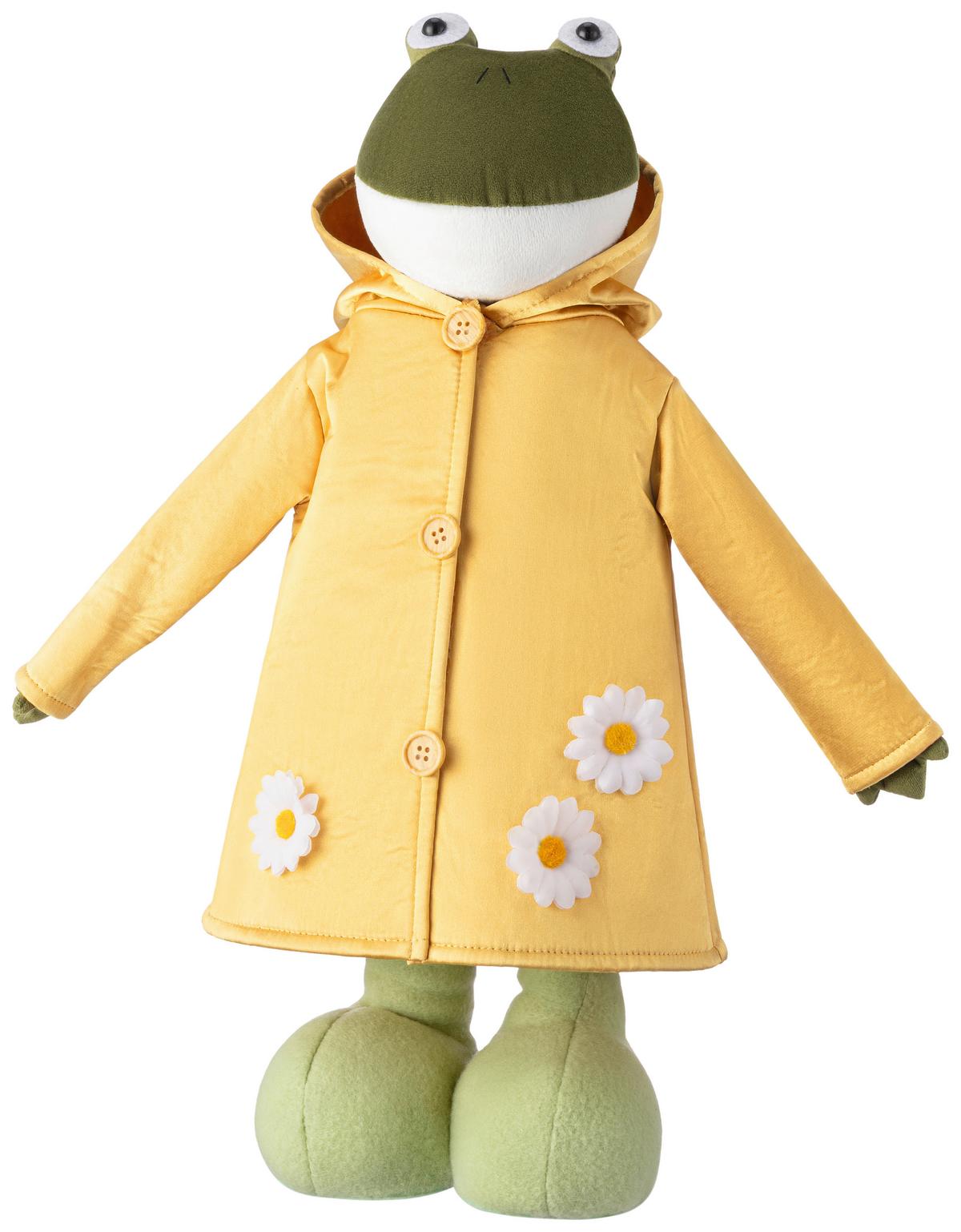 Dekofrosch Mara - Gelb/Grün, KONVENTIONELL, Naturmaterialien/Kunststoff (19/10/40-56cm) - Luca Bessoni