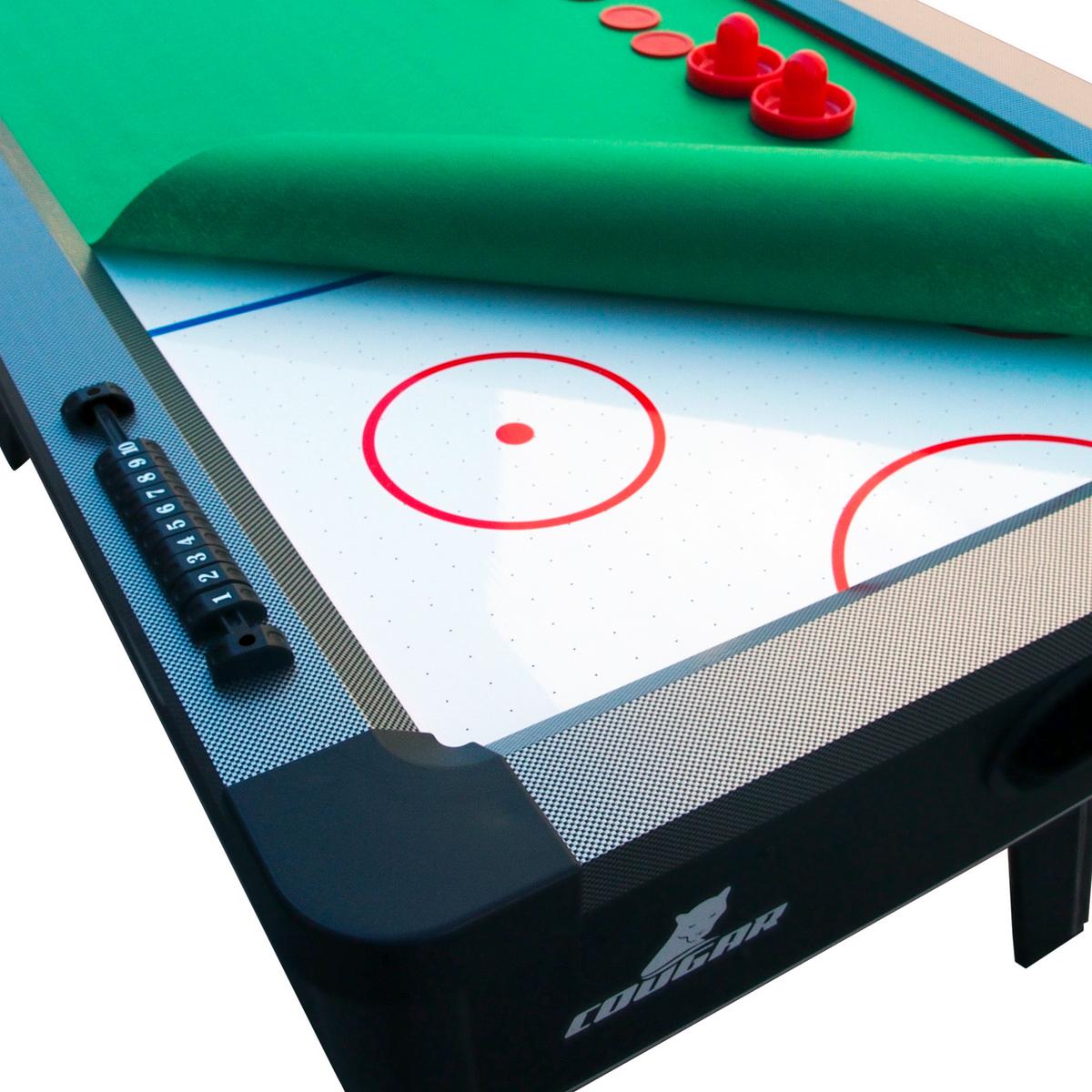 Tisch-eishockey Hattrick Hero L: 183 Cm Rot/schwarz/weiß - Rot/Schwarz, Basics, Holz (97/81/183cm) - Ambia Garden