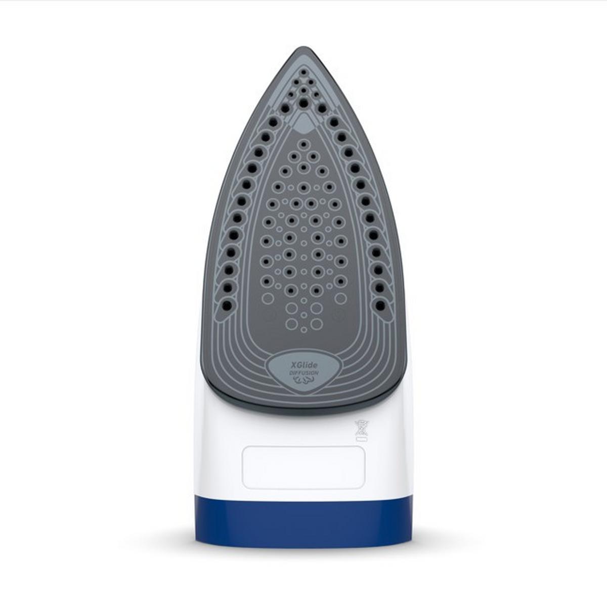Dampfbügeleisen FV2838 Blau/ Weiß 2400 W Sprayeinrichtung - Blau/Weiß, Basics, Keramik/Kunststoff (30/13/15cm) - Tefal