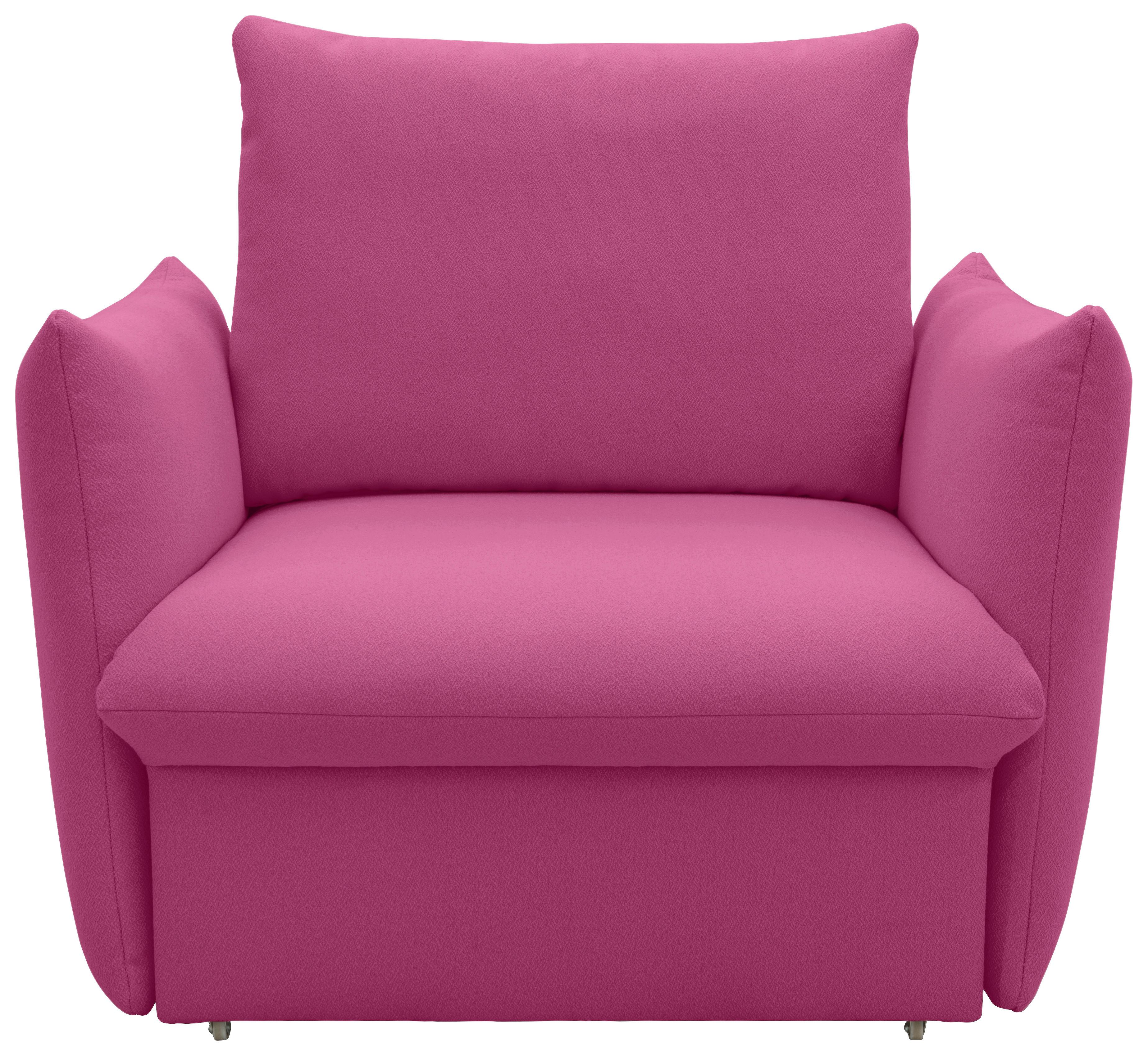 Sessel Looks Rosa B: 120 cm - Schwarz/Orange, Design, Textil (120/100/97cm) - LOOKS by W.Joop