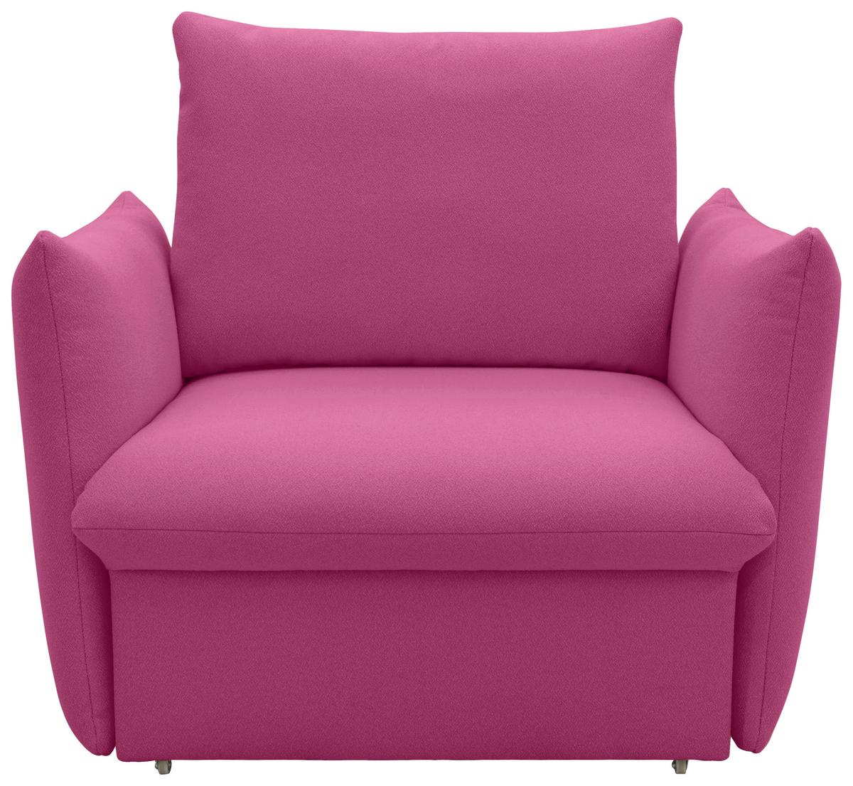 Sessel Looks Rosa B: 120 cm - Schwarz/Orange, Design, Textil (120/100/97cm) - LOOKS by W.Joop