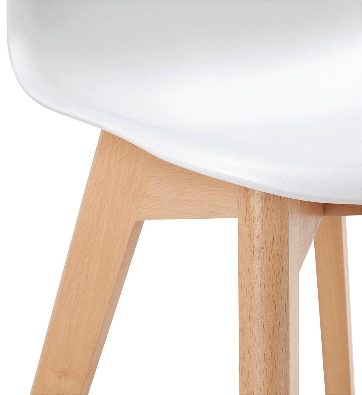 Detská stolička TIBBY - biela, Modern, drevo/plast (30/56,5/32,5cm) - Modern Living