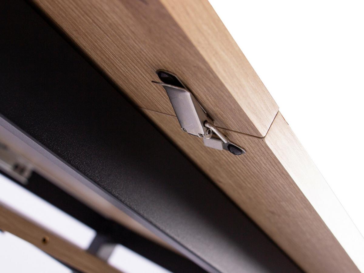 Ausziehtisch Dean 160 Az 160-200x76x90 Cm Eiche - Schwarz/Eiche Artisan, KONVENTIONELL, Holzwerkstoff/Metall (160-200/90/76cm) - MID.YOU