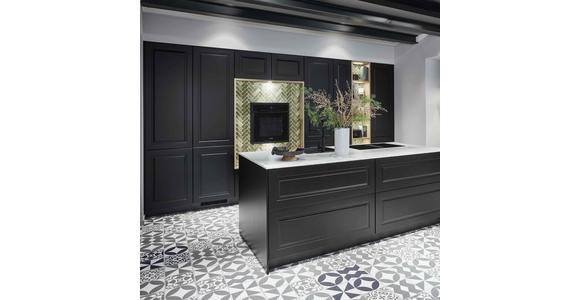 Einbauküche Springfield Frei Planbar Landhausstil - Schwarz, MODERN, Holzwerkstoff - Vertico