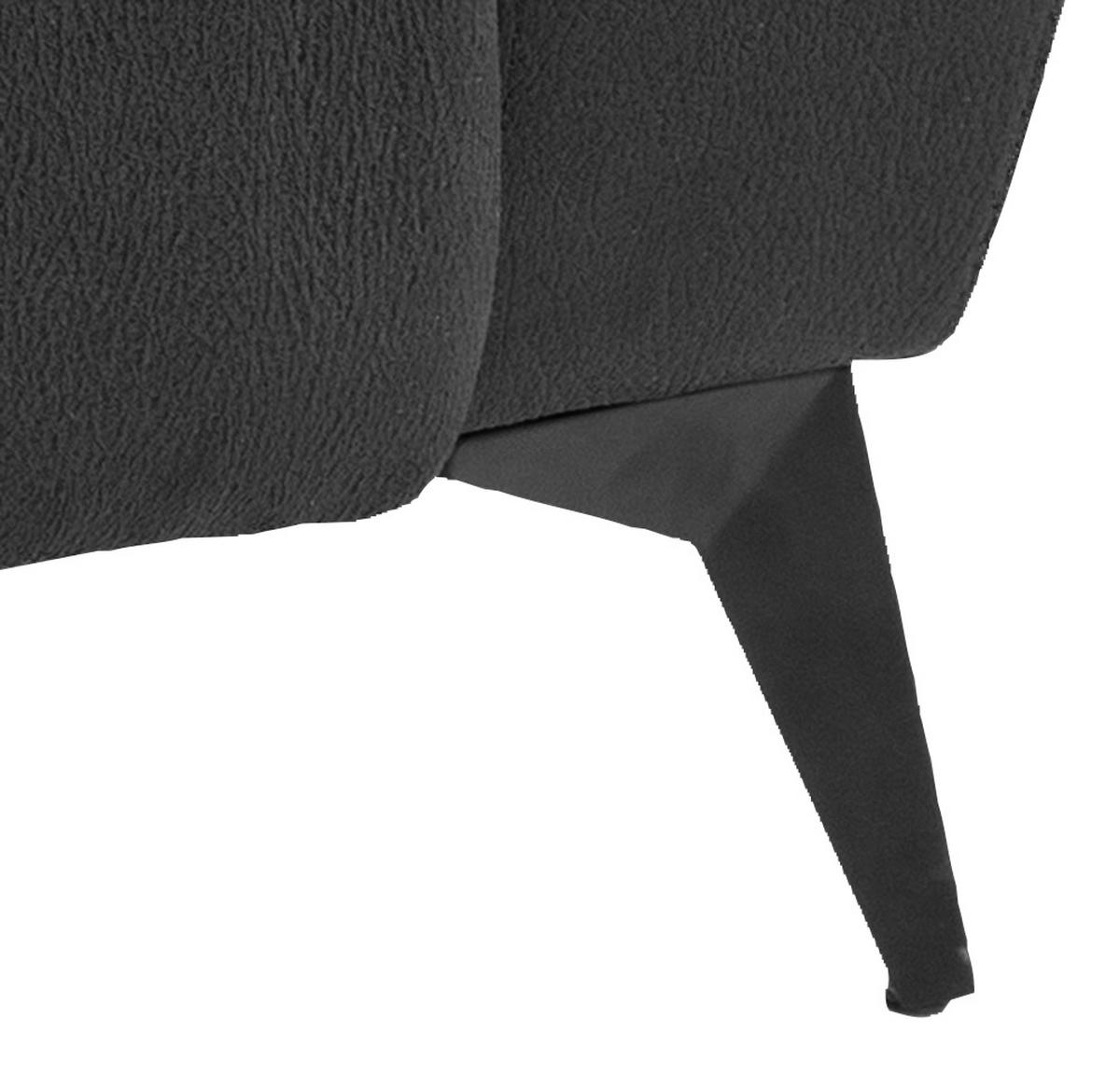 2-sitzer-sofa Rana Grau - Schwarz/Grau, KONVENTIONELL, Textil (160/102/96cm) - MID.YOU