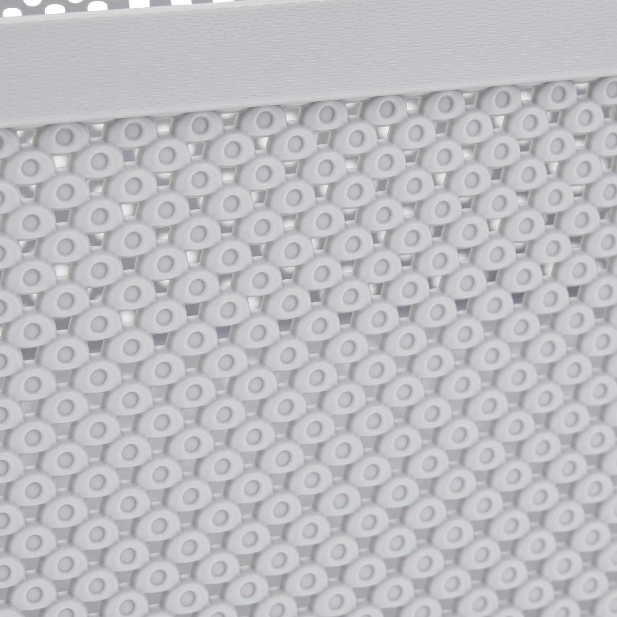 Aufbewahrungskorb Diamond 38,5x15 Cm Kunststoff Hellgrau - Grau, Basics, Kunststoff (38,5/27,5/15cm) - Luca Bessoni