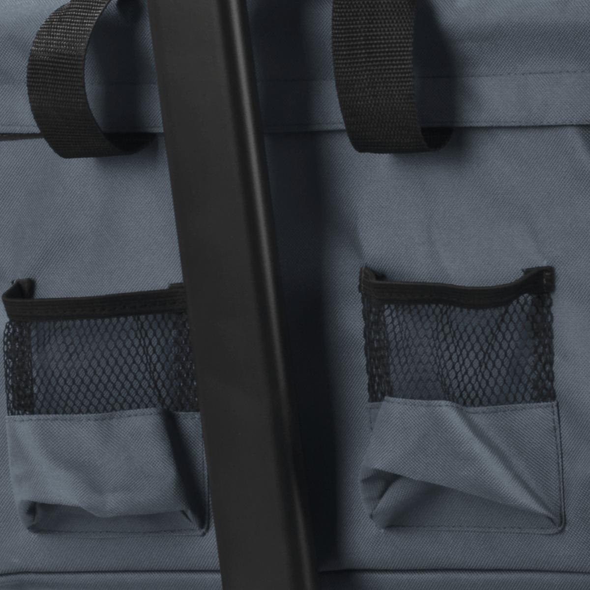 Bollerwagen Hoberg Grau Max. 80 Kg Faltbar, Feststellbremse - Grau, Basics, Kunststoff/Textil (139/54/103cm)