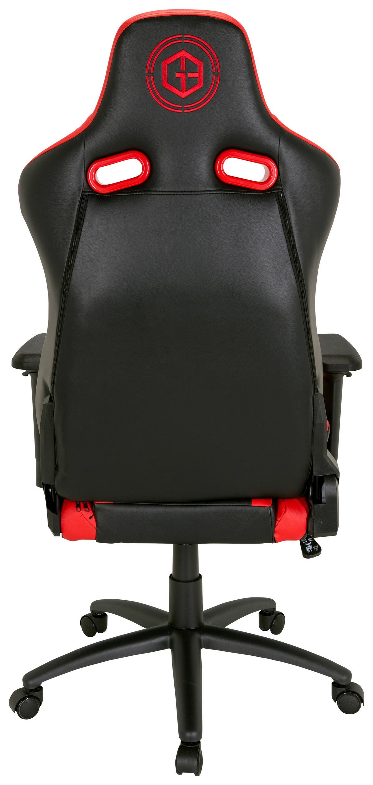 Gamingstuhl Gamebreaker Sx 04 Lederlook Schwarz/rot - Rot/Schwarz, MODERN, Kunststoff/Textil (74/137/66cm) - MID.YOU