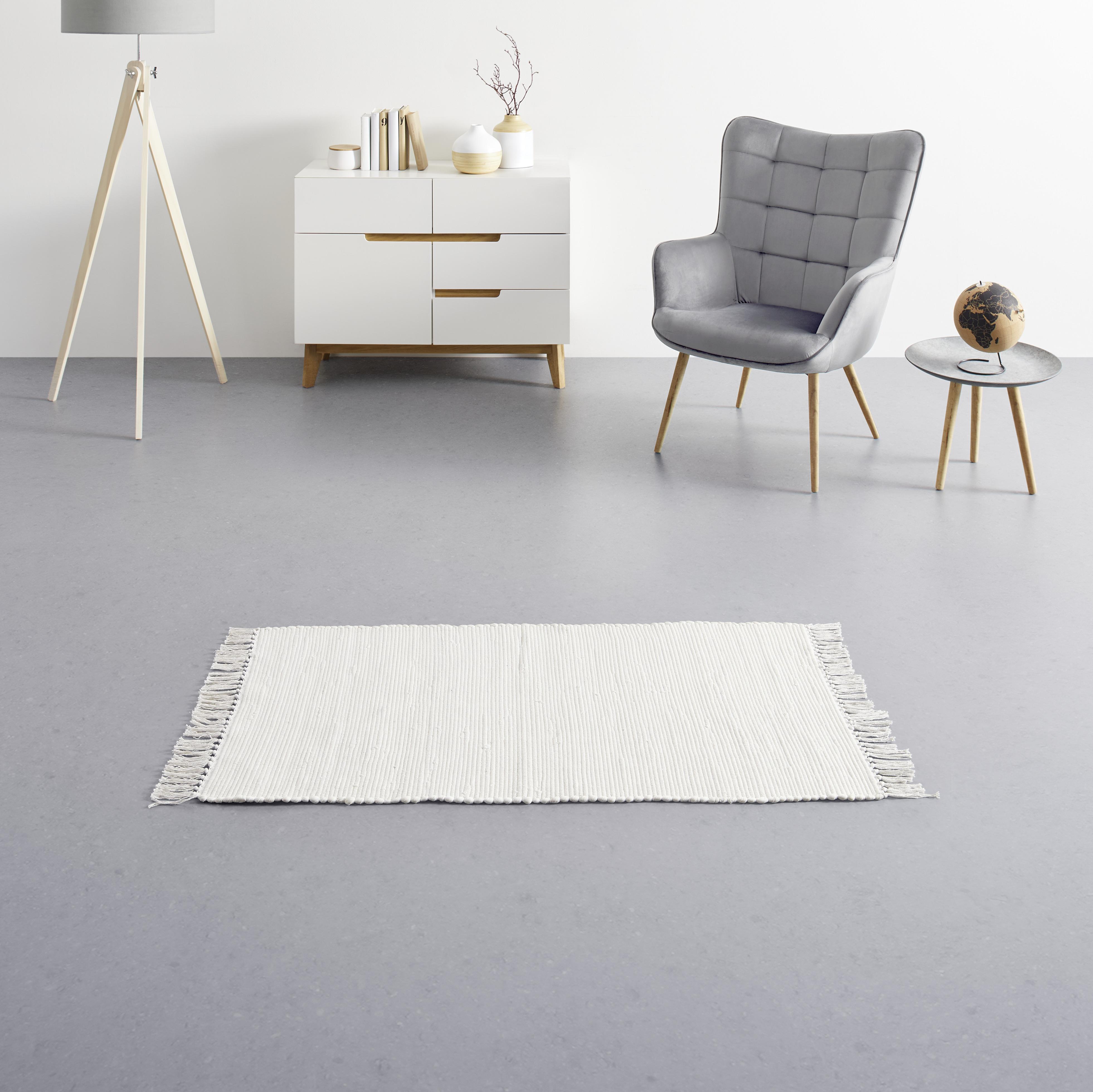 Hadrový Koberec Julia 2, 70/130cm, Krémová - krémová, Konvenční, textil (70/130cm) - Modern Living