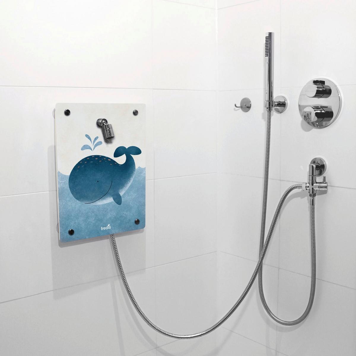 Kinderdusche Fredis Kinderdusche Wal - Blau/Weiß, Basics, Kunststoff (30/4,5/40cm)