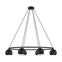 Hängeleuchte 98456* Cantallops - Schwarz/Weiß, Design, Metall (115/52/110cm) - Eglo