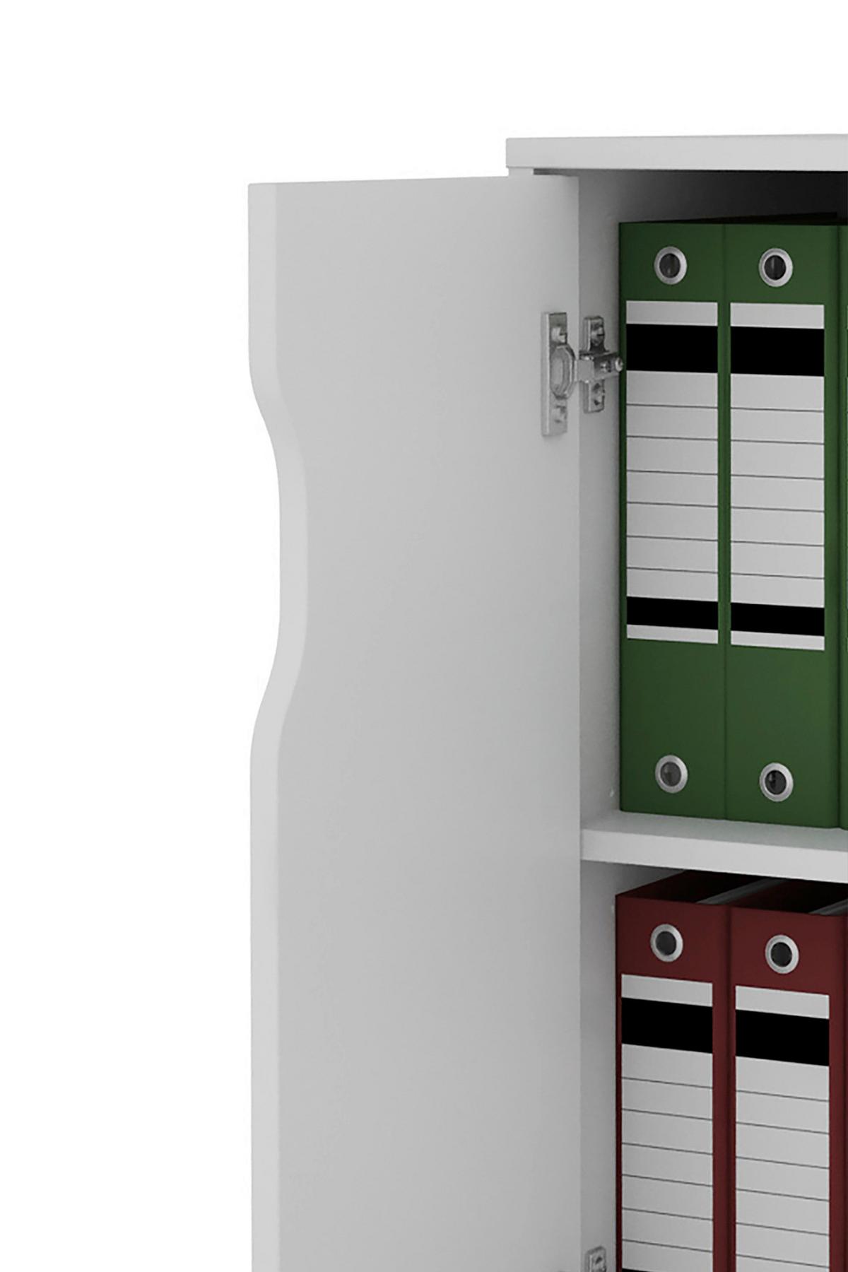 Aktenschrank Belfast - Weiß, MODERN, Holzwerkstoff (60/76,5/37cm) - MID.YOU