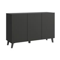 Sideboard Phuket 120 Schwarz B: 120 Cm - Schwarz, Design, Holzwerkstoff (120/76/39cm) - Livetastic
