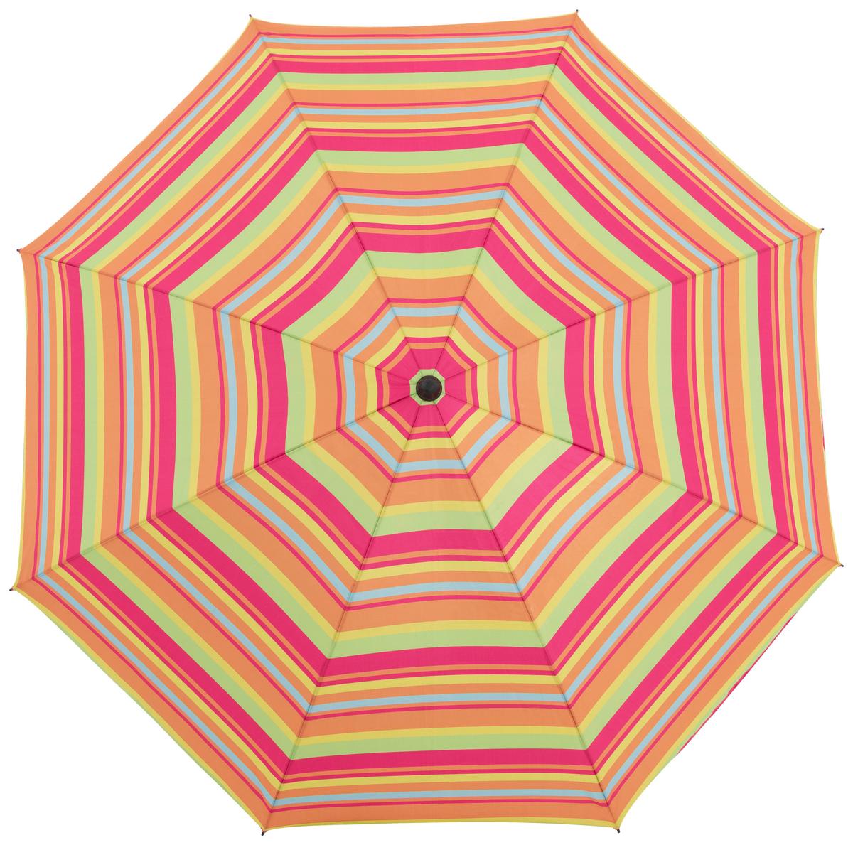 Sonnenschirm Gartenschirm Como Bunt - Blau/Pink, Basics, Textil/Metall (165/203cm)