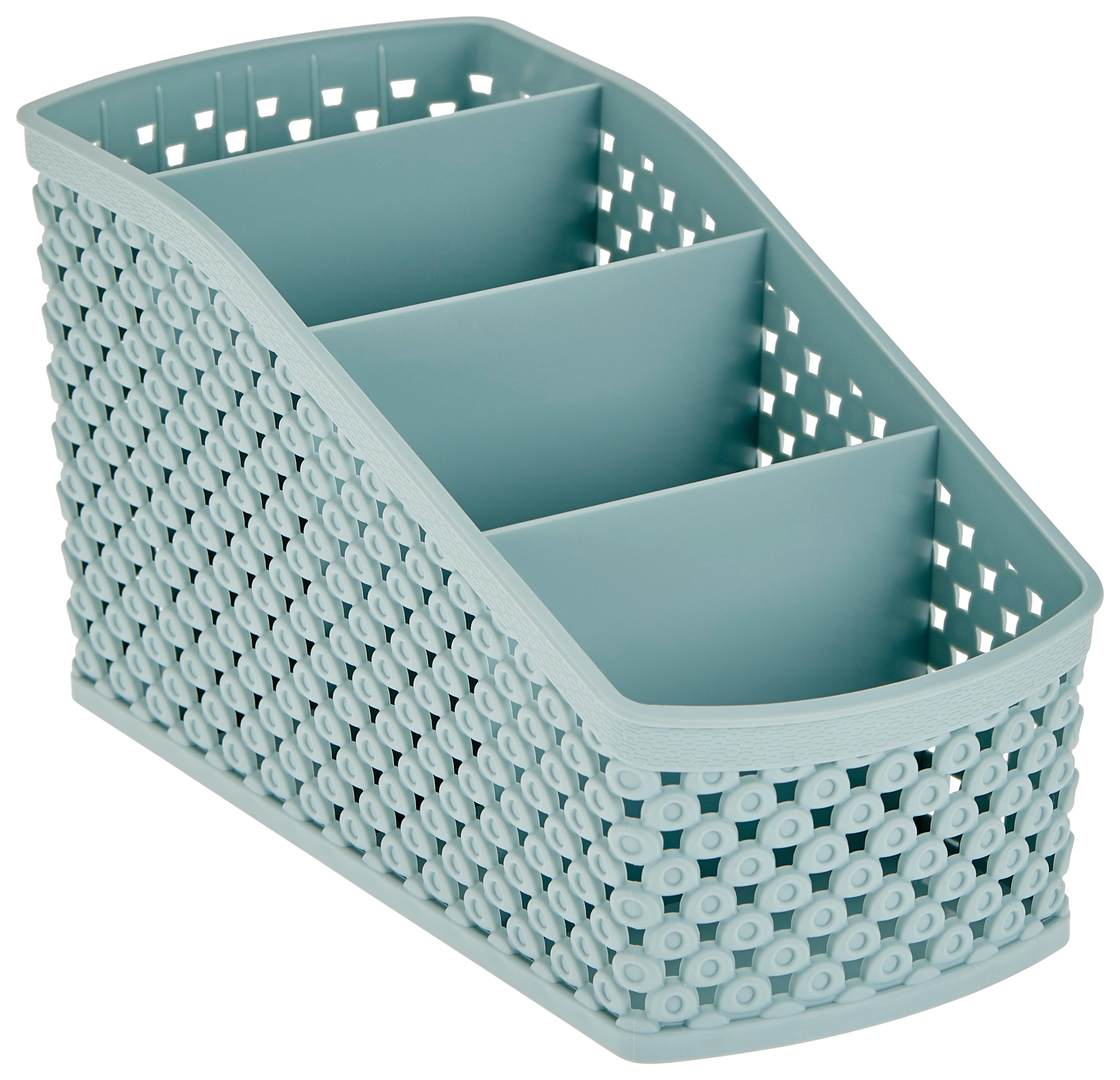 Tisch-organizer Damond 18,9 Cm Kunststoff Mintgrün 4 Fächer - Grün, Basics, Kunststoff (18,9cm) - Luca Bessoni