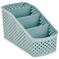 Tisch-organizer Damond 18,9 Cm Kunststoff Mintgrün 4 Fächer - Grün, Basics, Kunststoff (18,9cm) - Luca Bessoni