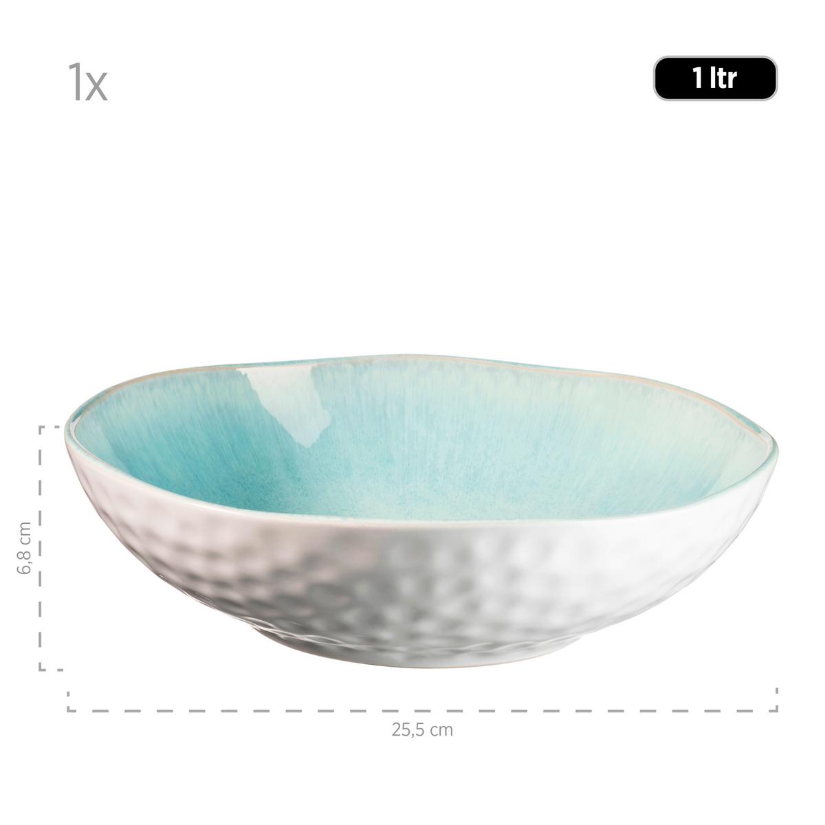 Schüsselset Frozen Steinzeug 9--Teilig. Hellgrün - Hellgrün, Basics, Keramik - Mäser