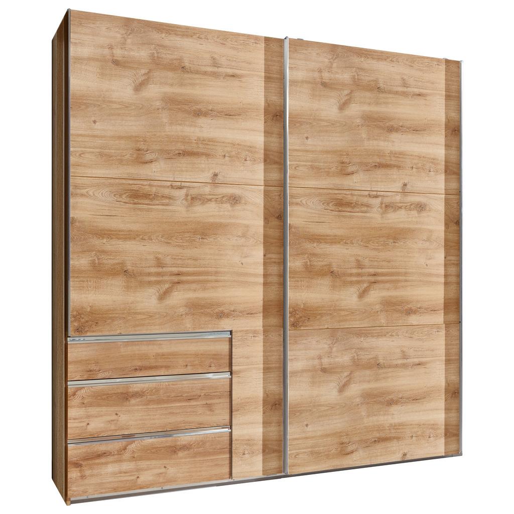 Schwebetürenschrank mit Laden 250cm Level 36a, Eiche Dekor