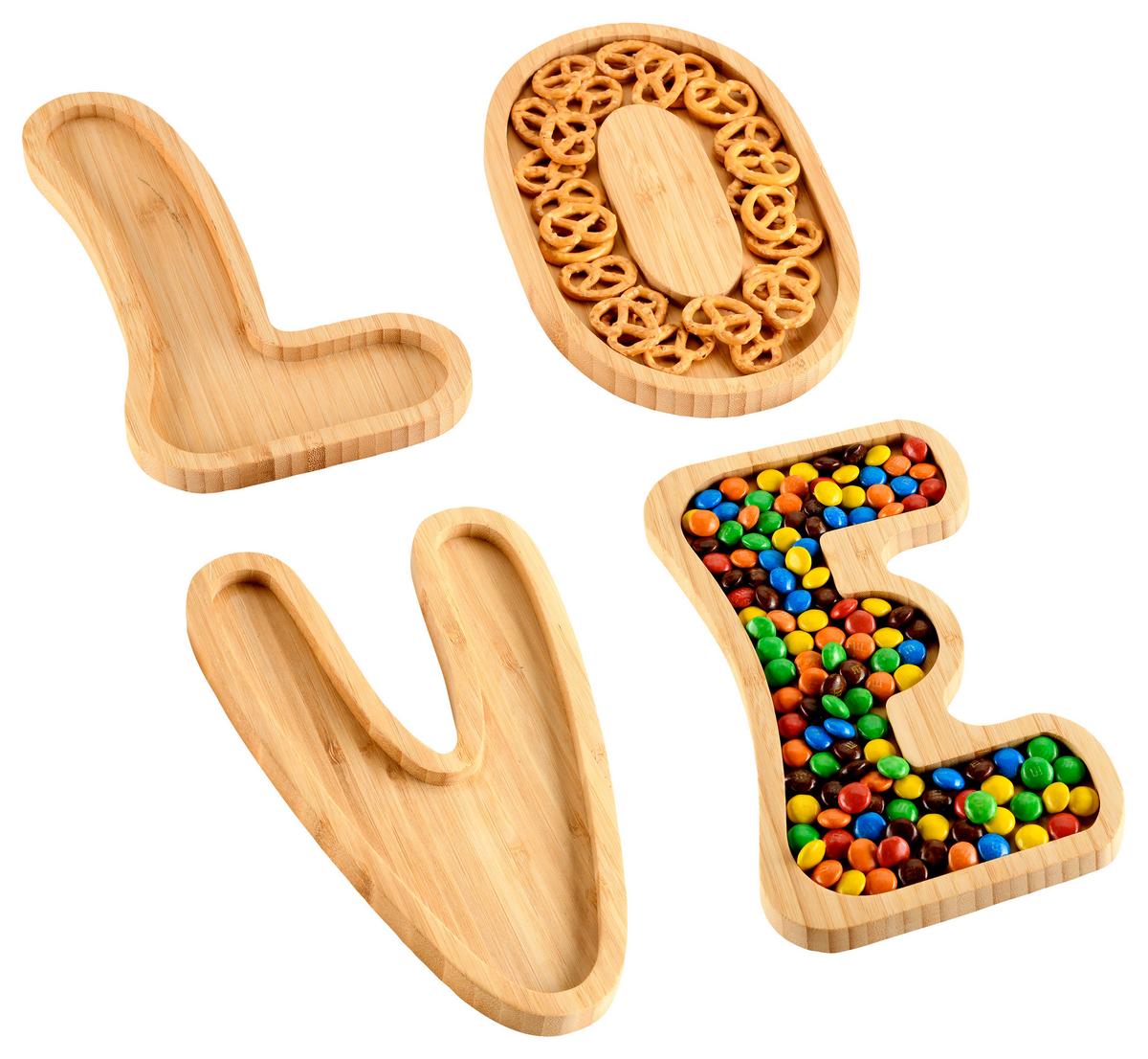 Servierbrett Love - Hellbraun, Basics, Holz (15/1,5/25cm) - Kesper