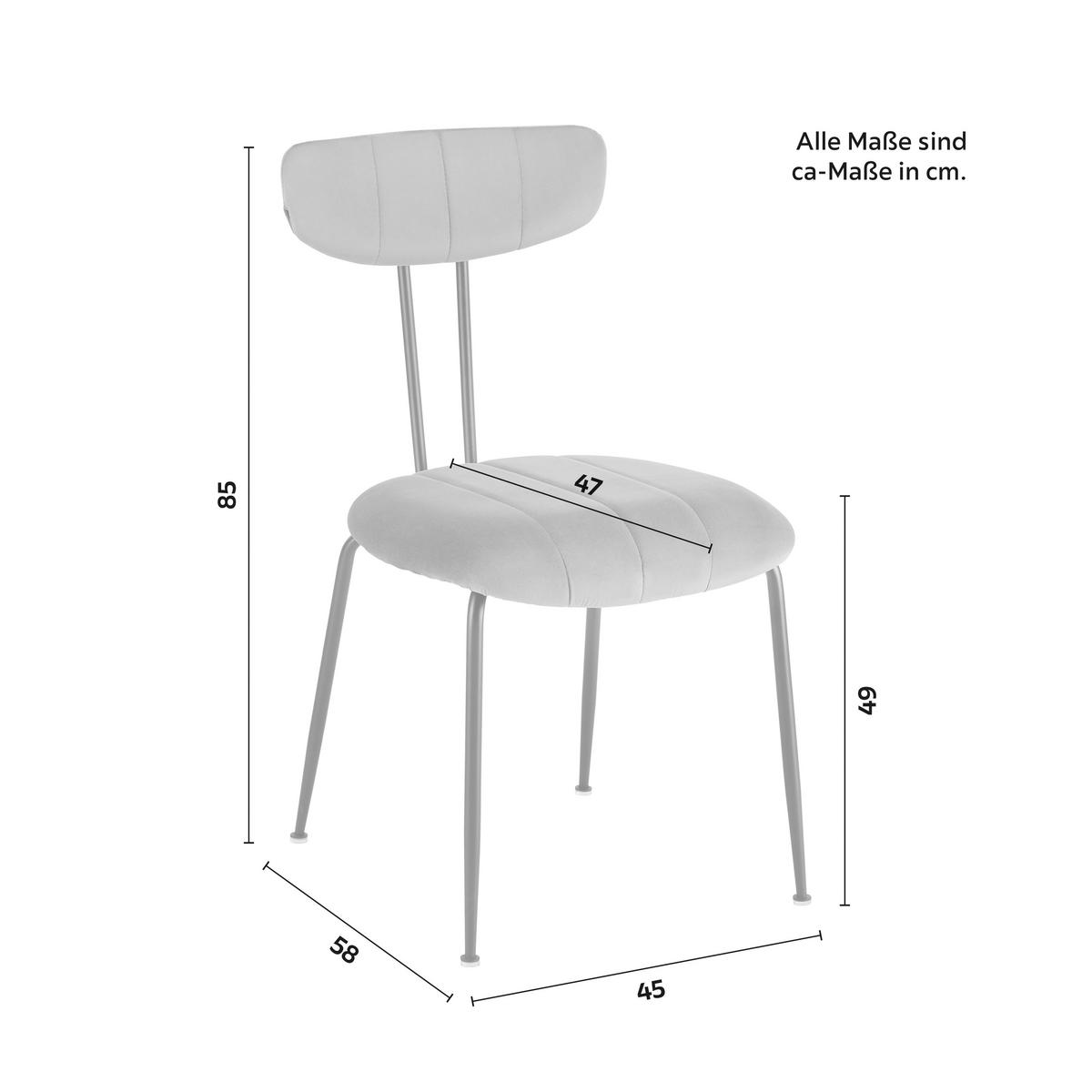 Jídelní židle TYLOR modrá - modrá/černá, Moderní, kov/dřevo (45/85/58cm) - Modern Living