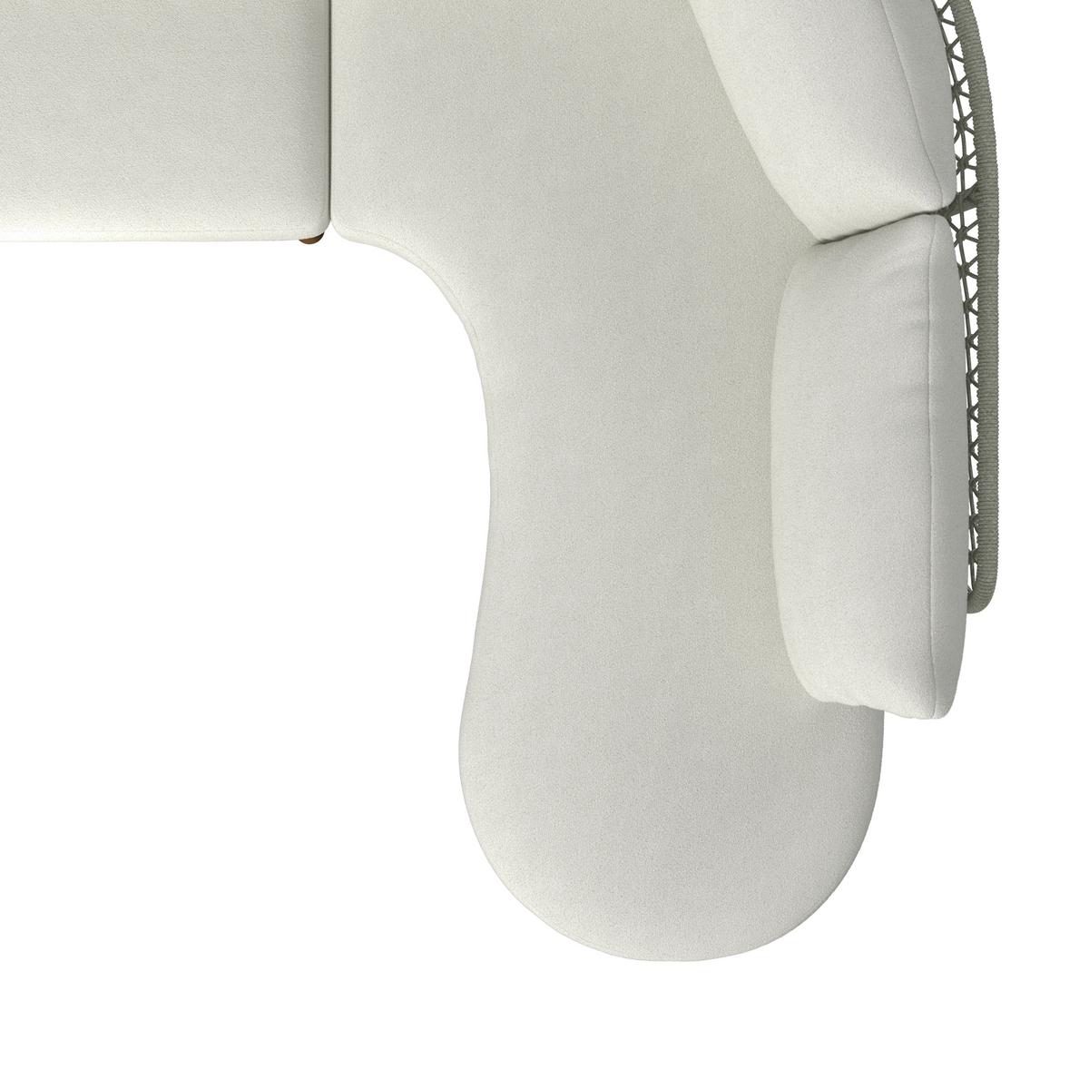 TERASOVÁ SEDACIA SÚPRAVA BELAYA - sivá/biela, Modern, kov/drevo (244/205cm) - Bessagi Garden