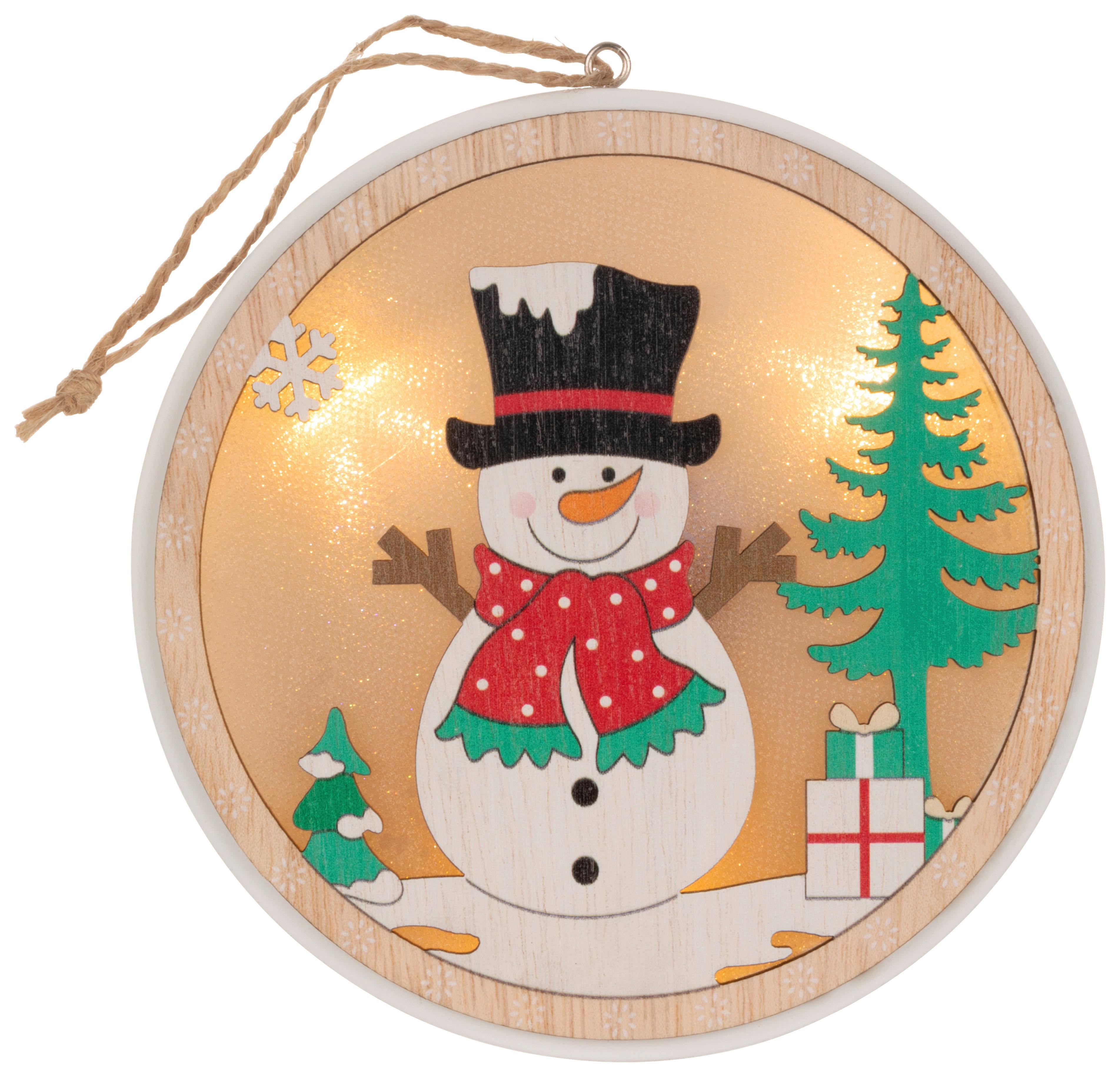 DEKORAČNÍ LED SVÍTIDLO ZIMLÖ -PAZ- - bílá/černá, Konvenční, dřevo/plast (13/1,7cm) - Modern Living