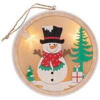 DEKORAČNÍ LED SVÍTIDLO ZIMLÖ -PAZ- - bílá/černá, Konvenční, dřevo/plast (13/1,7cm) - Modern Living