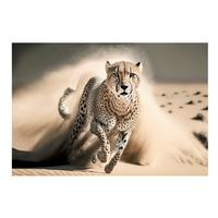 LEINWANDBILD Arlene - Sandfarben/Schwarz, Natur, Holz/Textil (90/60/1,8cm) - Luca Bessoni