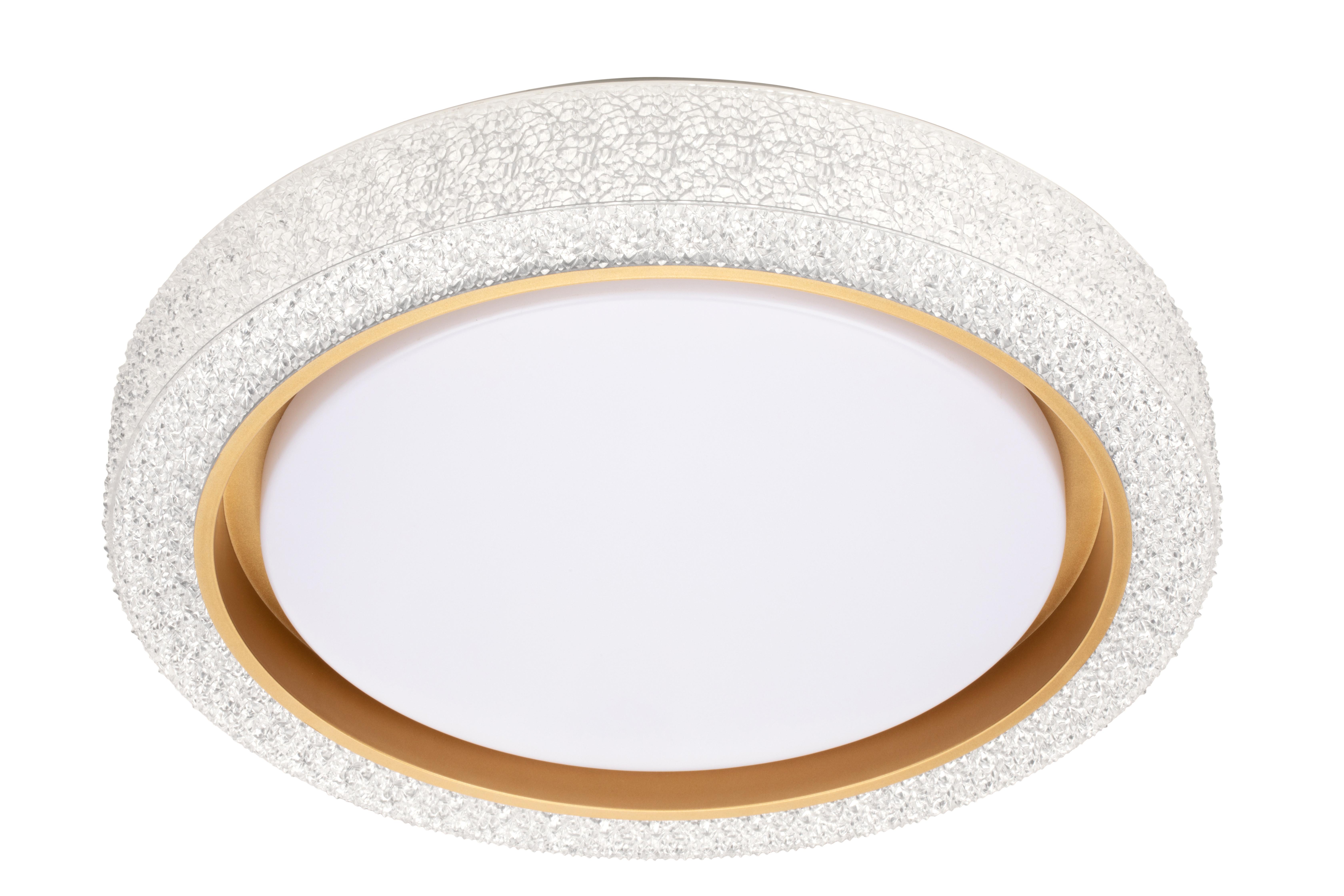 STROPNÉ LED SVIETIDLO KIT - biela/zlatá, Konventionell, kov/plast (40cm) - Mömax