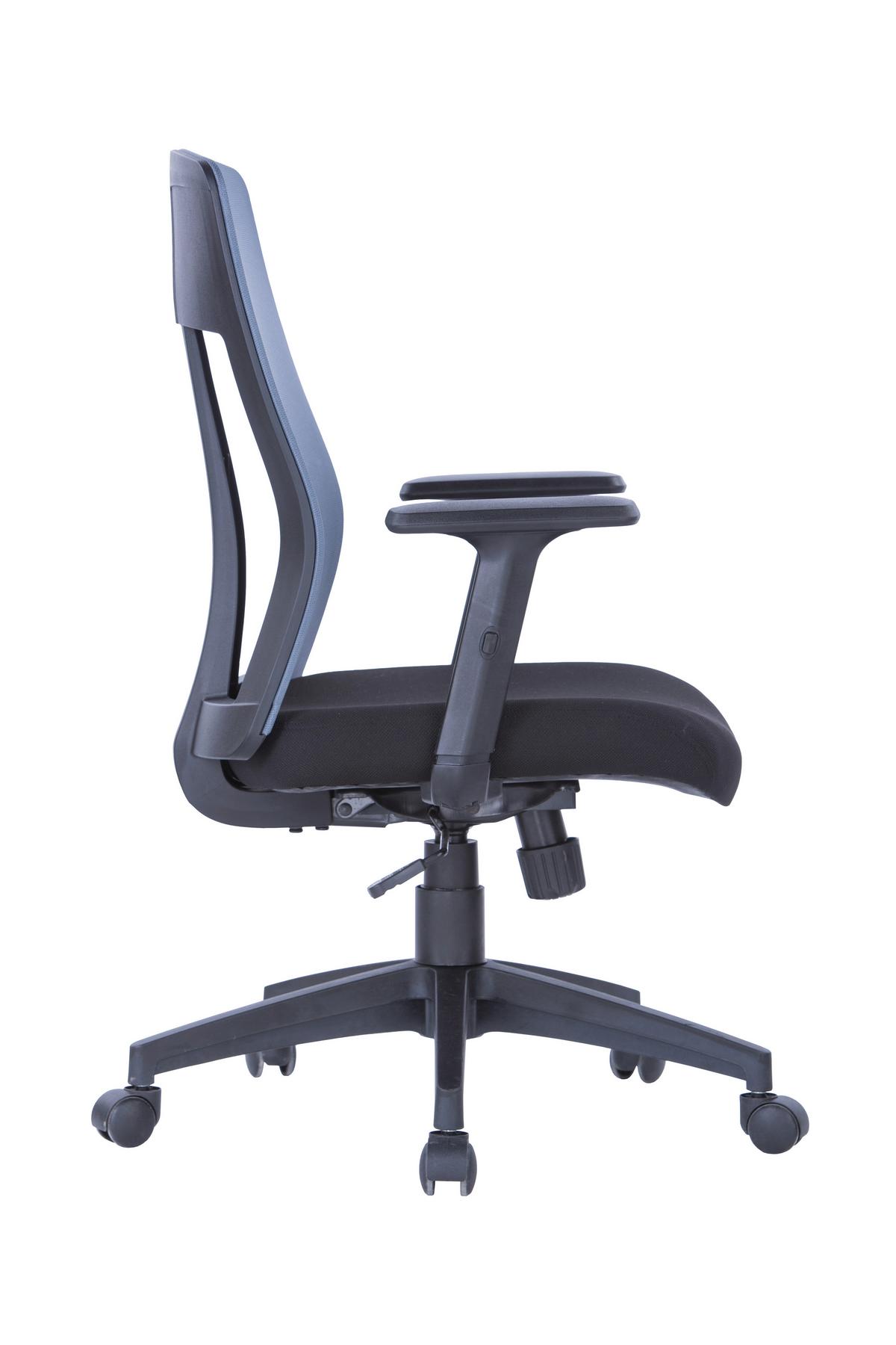 Drehstuhl Laguna Grau B: 64 cm - Schwarz/Grau, Design, Kunststoff/Textil (64/106/61cm) - MID.YOU