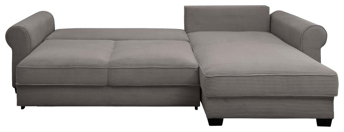 Ecksofa Maureen Braun S: 318x197 Cm - Schwarz/Braun, KONVENTIONELL, Textil (318/197cm) - MID.YOU