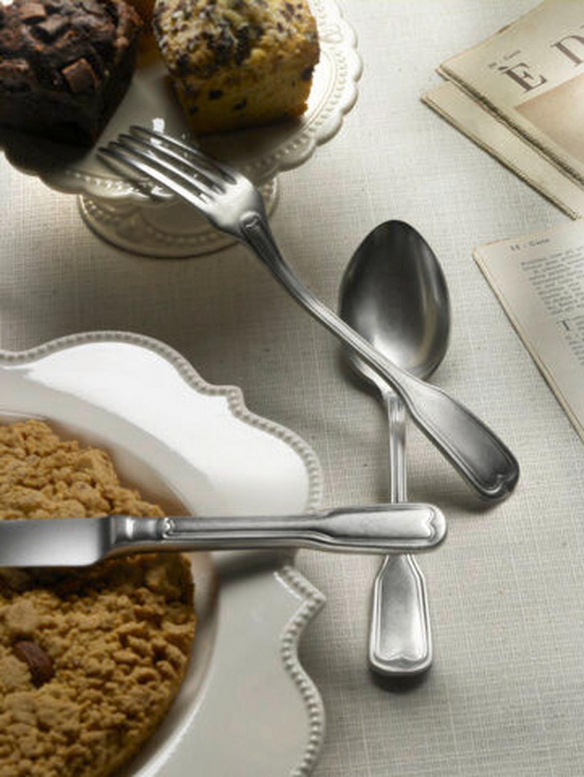 sada příborů VITTORIALE STONE WASHED - farba ušľachtilej ocele, Basics, kov (25,5/7/5,3cm) - Pintinox