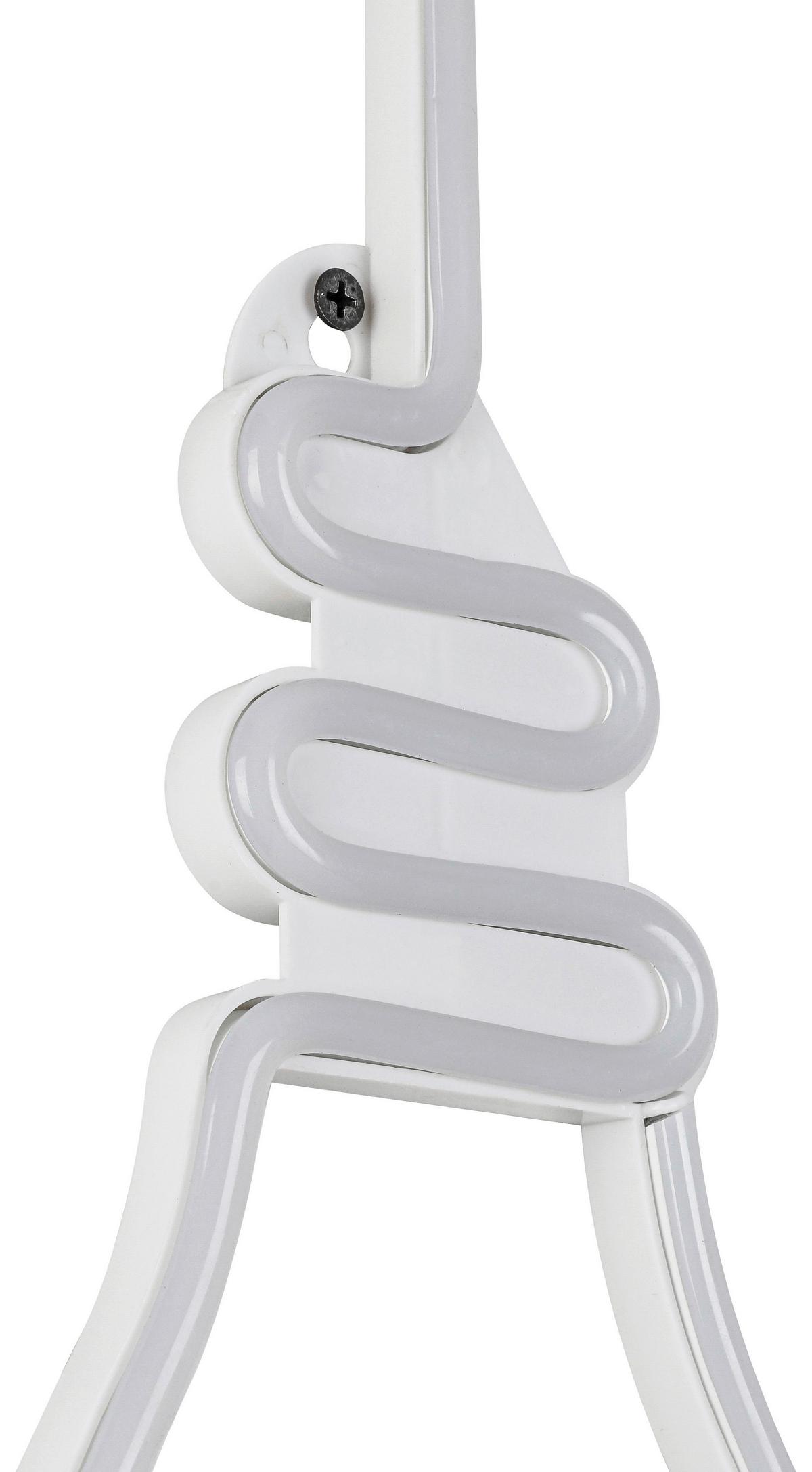LED-Dekoleuchte Eloise - Weiß, KONVENTIONELL, Kunststoff (35/14,5/1,7cm) - Luca Bessoni