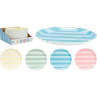 Snackteller Tina - Blau/Pink, Basics, Kunststoff (25/2,5/25cm)