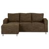 Ecksofa Grenwood Braun S: 144x200 Cm - Chromfarben/Braun, Design, Textil (144/200cm) - MID.YOU