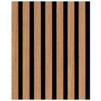 Akusztikus Panel Decowall 260/30cm - tölgyfa színű, Modern, műanyag/faalapú anyag (30/260/1,7cm)