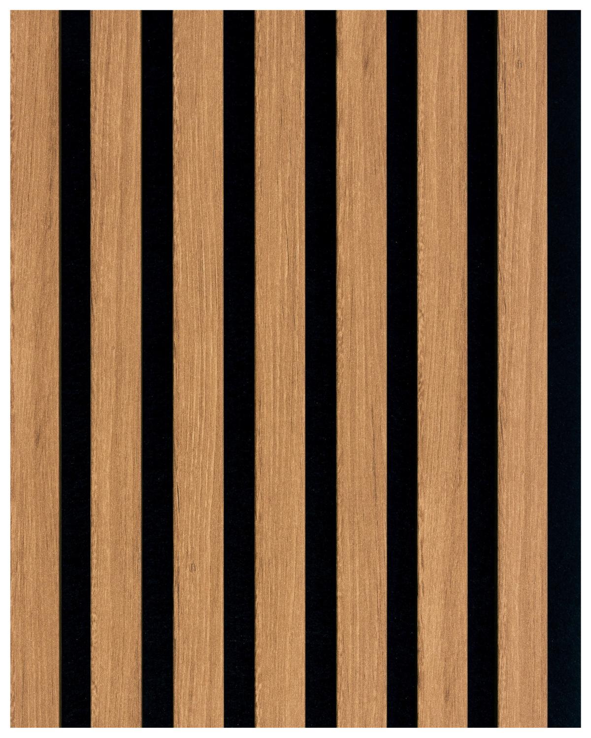 Akusztikus Panel Decowall 260/30cm - tölgyfa színű, Modern, műanyag/faalapú anyag (30/260/1,7cm)