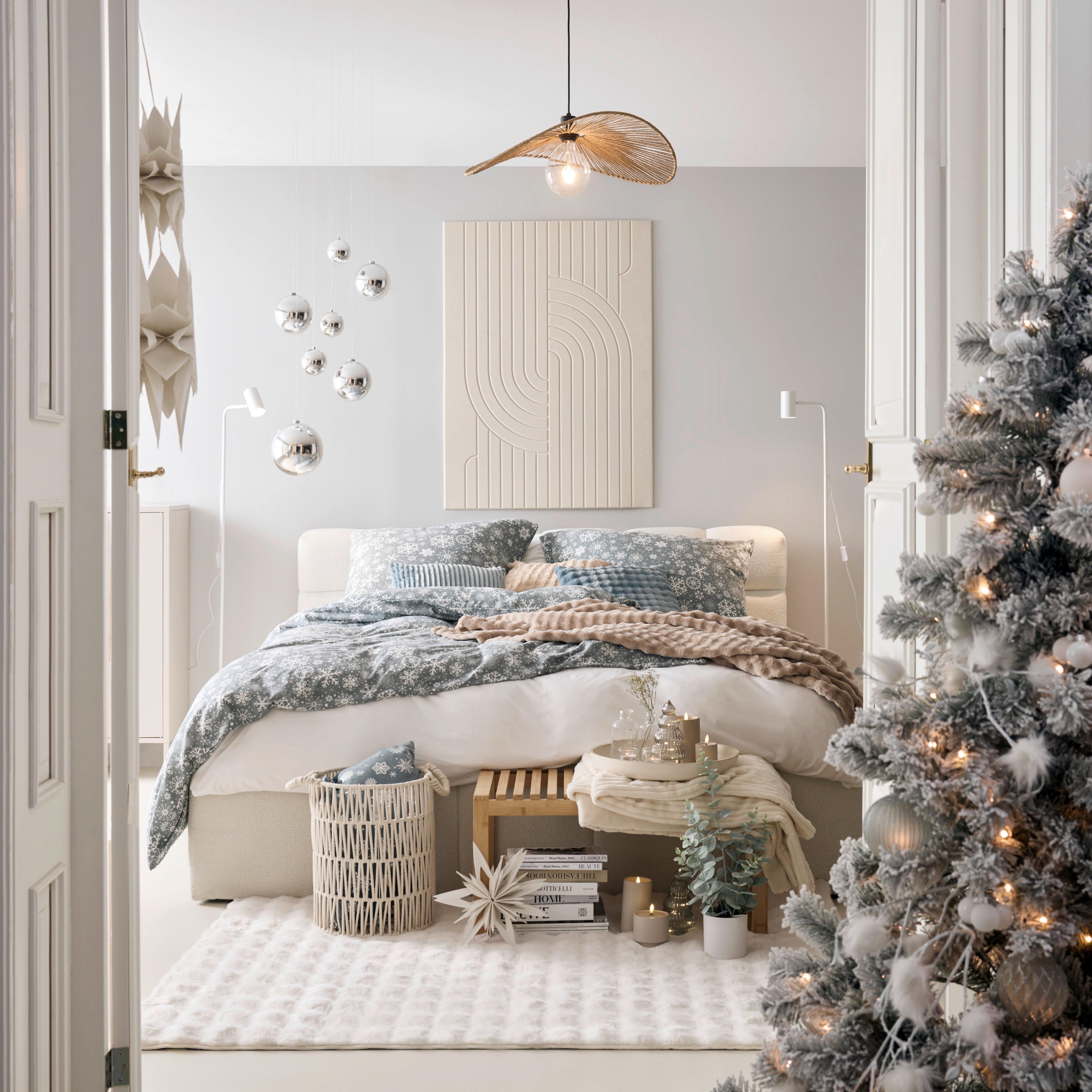 POVLEČENÍ ICE CRYSTAL - bílá/mátově zelená, textil (140/200cm) - Mömax